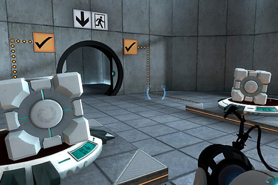 Скрин из игры Portal