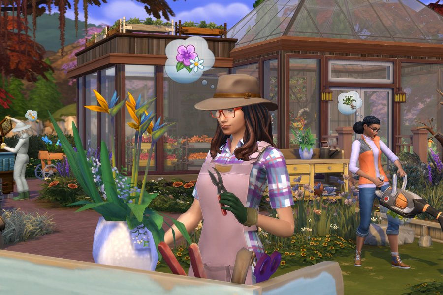 Скрин из игры The Sims 4