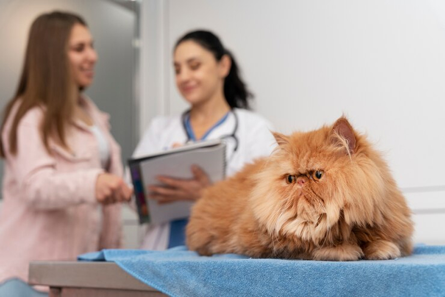 Кот на приеме у ветеринара